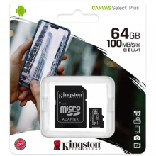 Kingston Canvas Select Plus MicroSDHC 64GB,Class10