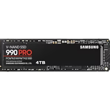 Samsung 990 PRO, PCIe 4.0, NVMe 2.0, 4TB, 2400 TBW