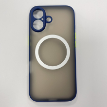 iPhone 17 mágneses műanyag tok, kék-zöld