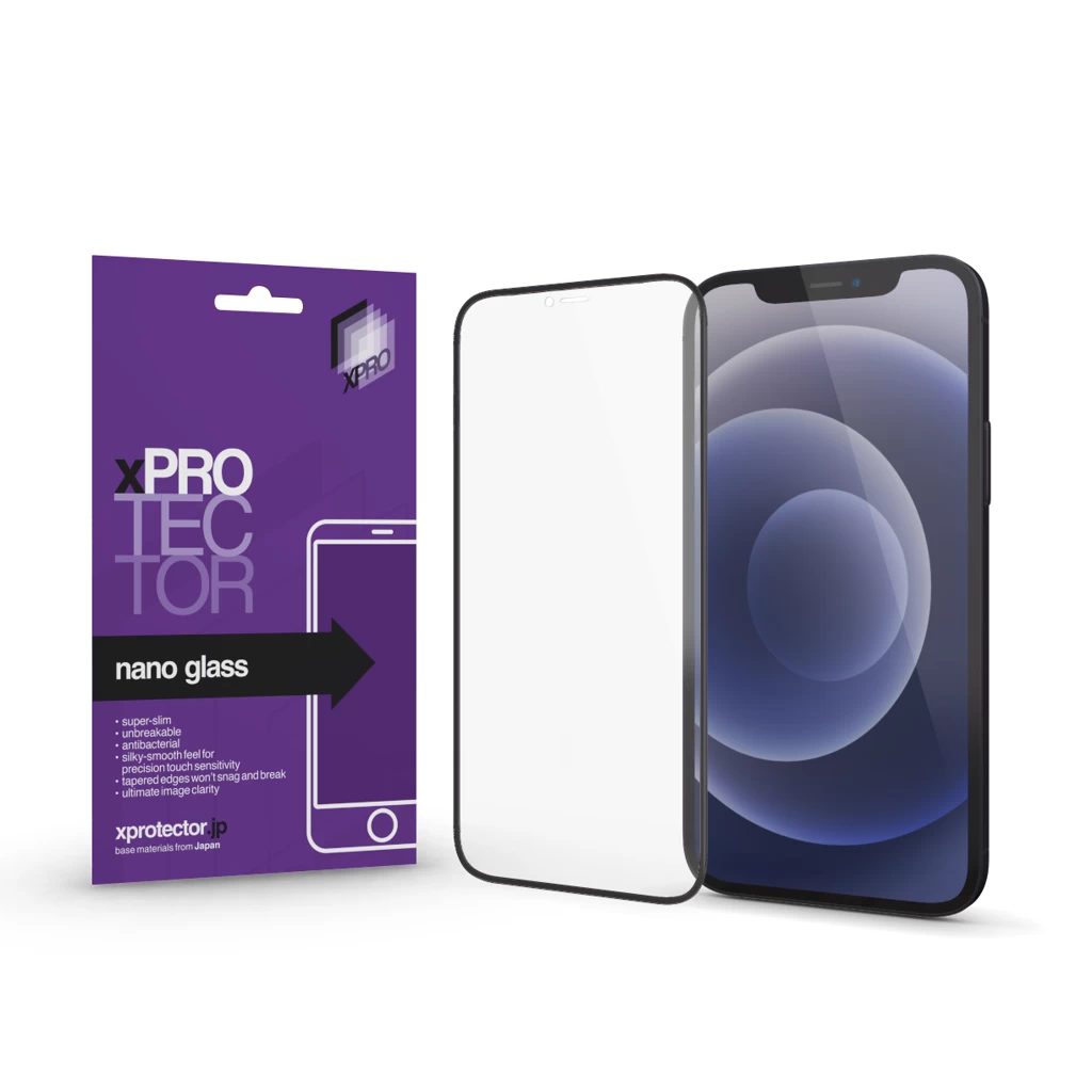 XPRO™ Nano Glass kijelzővédő fekete kerettel Xiaomi Redmi Note 13 Pro+ készülékhez