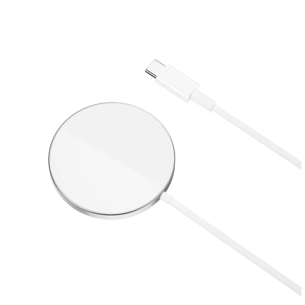 XO Qi MagSafe Vezeték nélküli Töltő CX011 Ezüst / Fehér