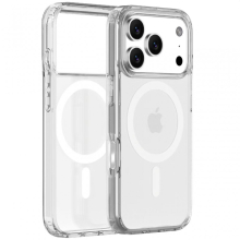 iPhone 17 Pro mágneses szilikon tok, Átlátszó