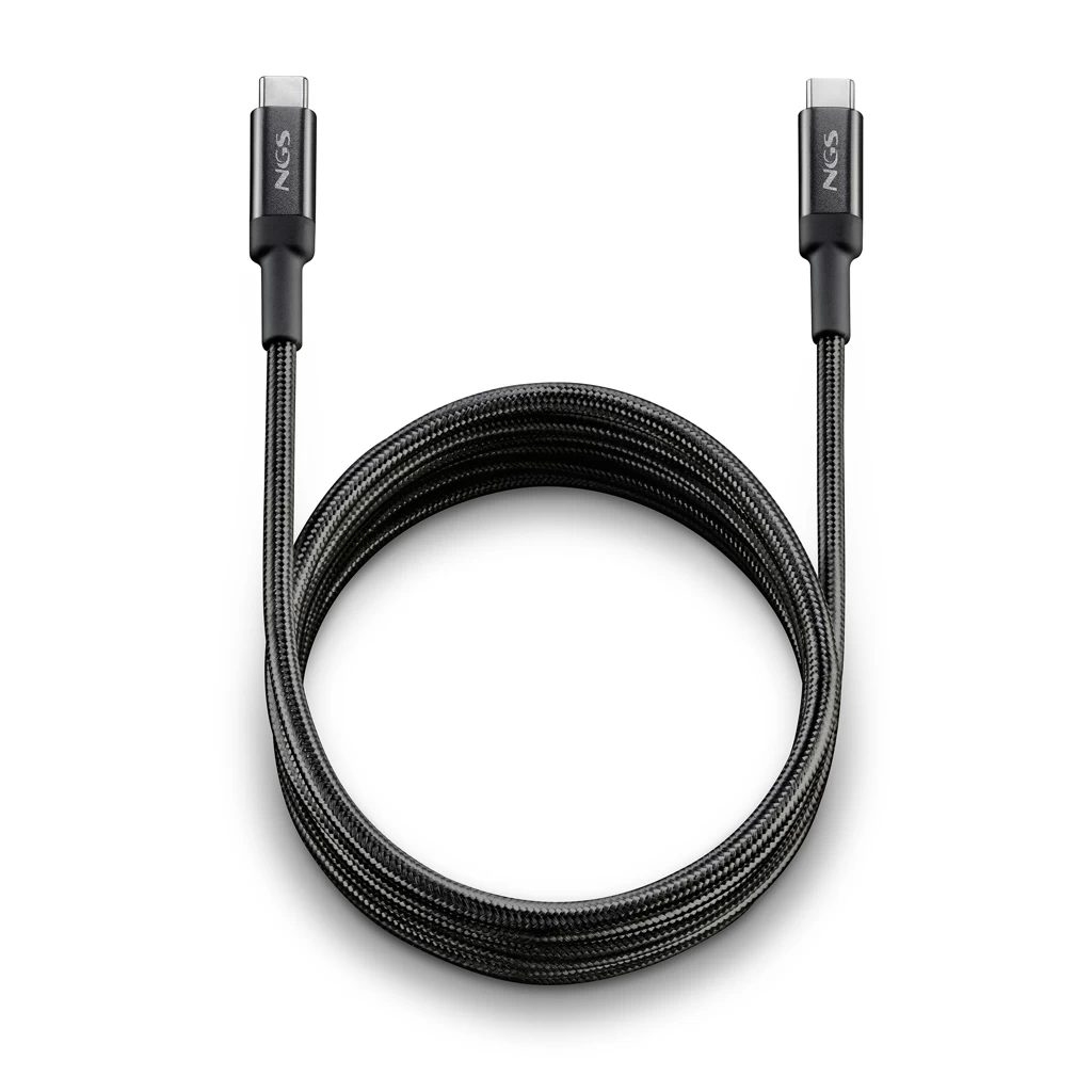 NGS 2M fekete USB-C / USB-C kábel 65W PD3.0