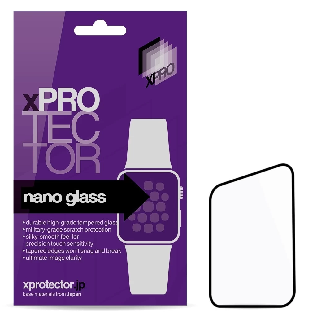 XPRO™ Nano Glass kijelzővédő fekete kerettel Apple Watch S10 46mm készülékhez