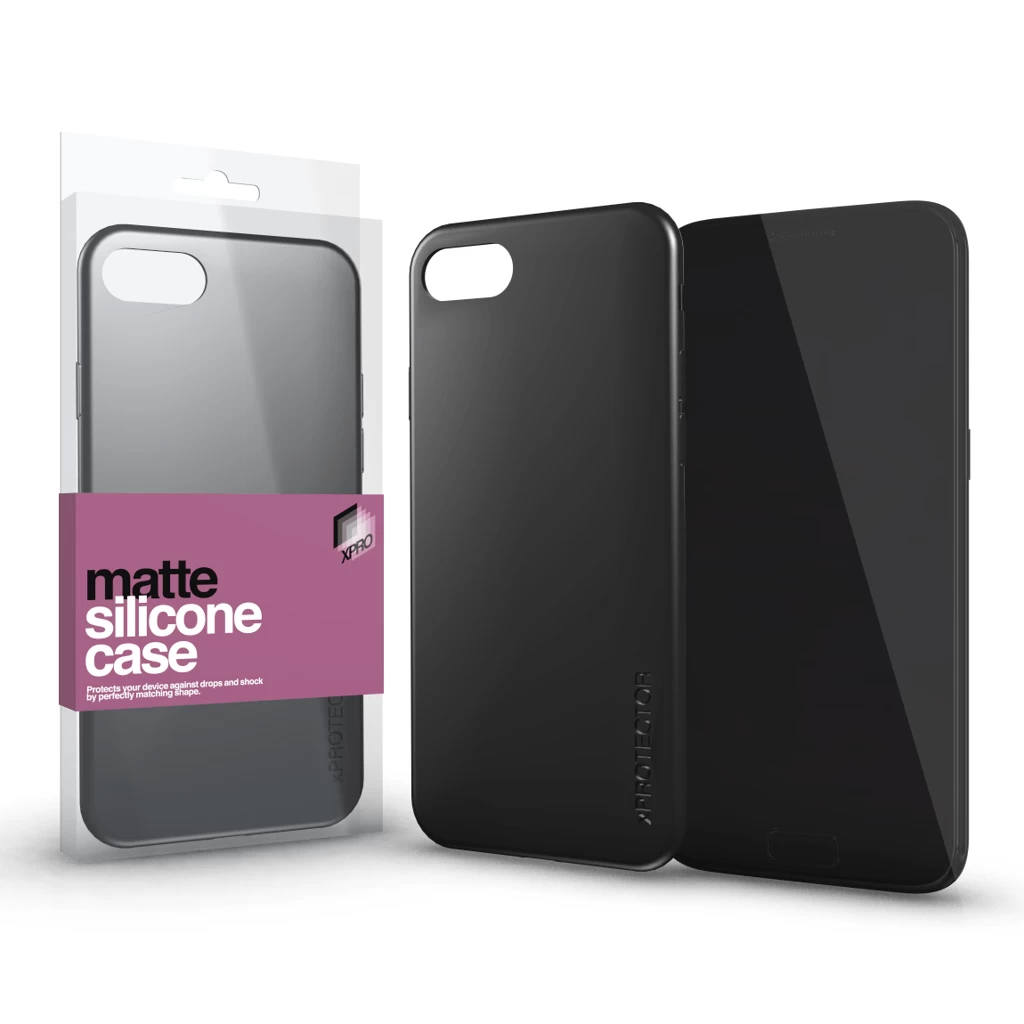 XPRO™ Szilikon matte tok ultravékony fekete Apple iPhone 16 Pro készülékhez