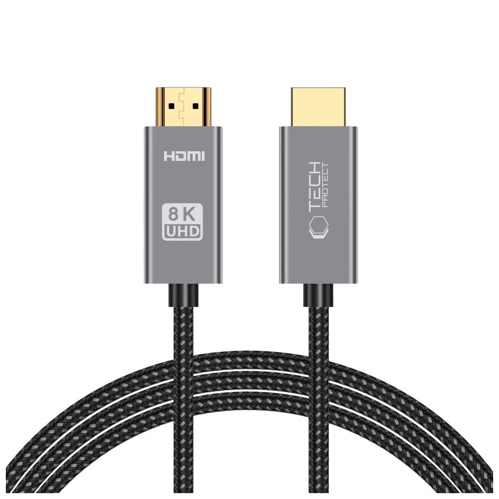 Tech-Protect UltraBoost fekete HDMI kábel 2.1 8K 60Hz 2M