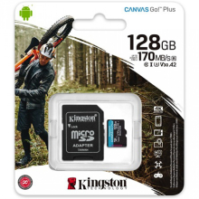 Kingston 128GB Canvas Go Plus UHS-I U3 V30,mkártya