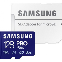 Samsung Pro Plus microSD kártya R180/W130, 128GB