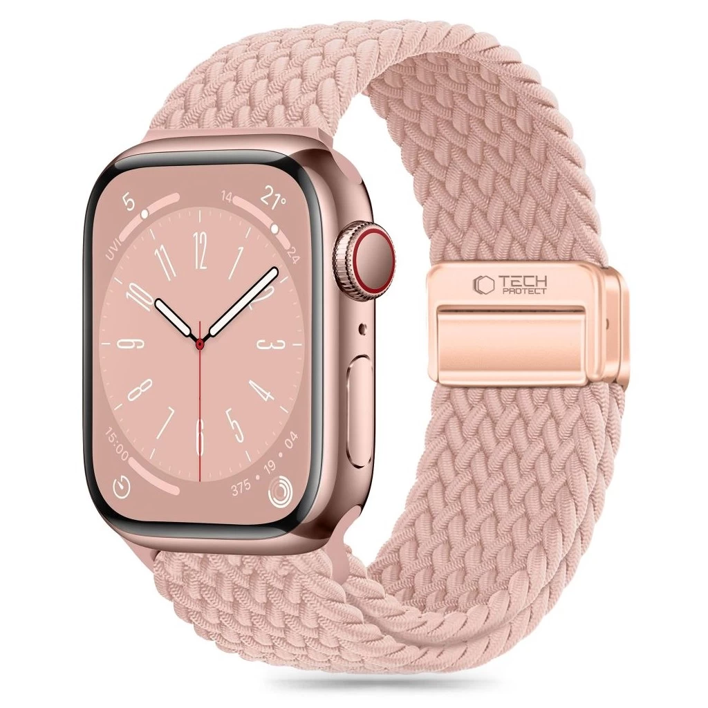 Tech-Protect NYLONMAG óraszíj pink, Apple Watch 42mm / 44mm / 45mm / 49mm készülékhez