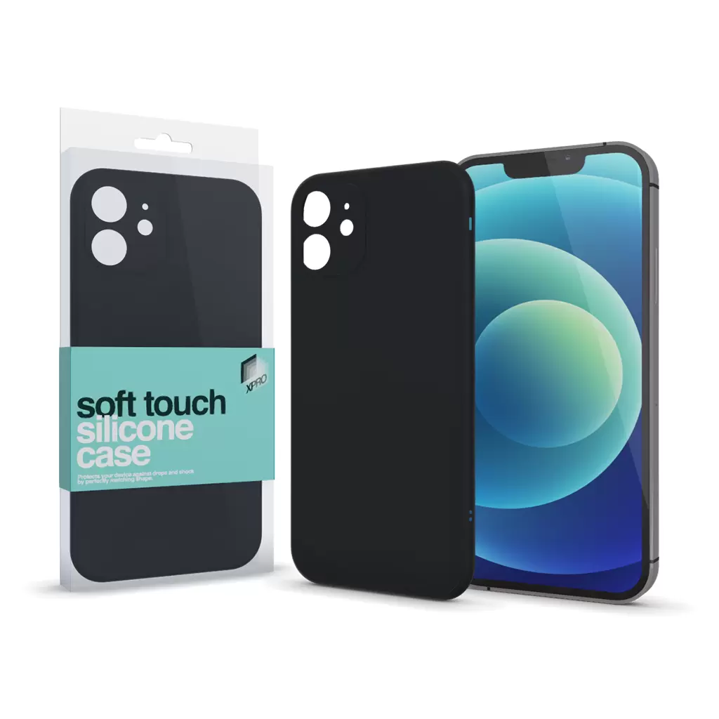 XPRO™ Soft Touch szilikon tok Slim Fekete Apple iPhone Xr készülékhez