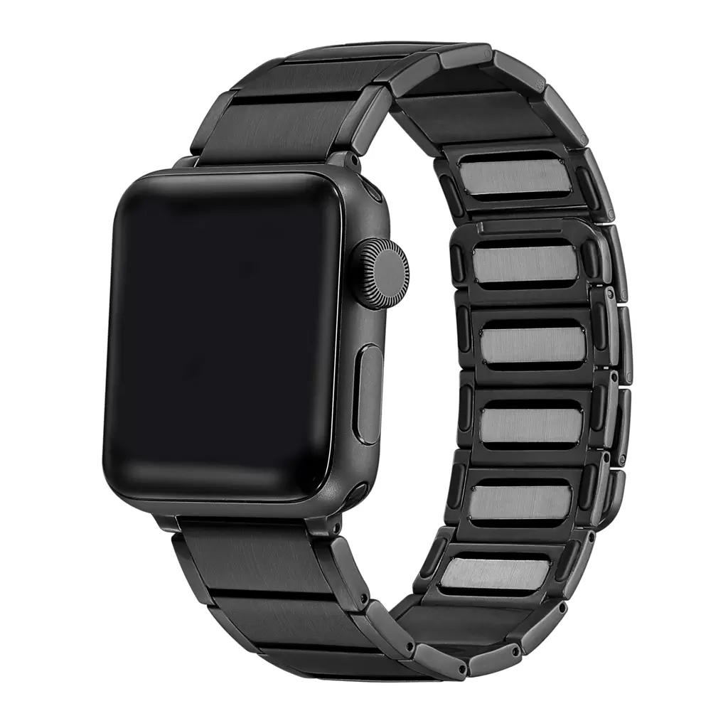 XPRO™ Apple Watch rozsdamentes acél szíj mágneses csattal fekete 42mm / 44mm / 45mm / 49mm