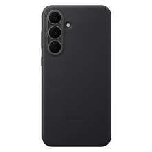 Samsung Galaxy S25 FE bőr hátlap, fekete