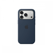 Apple iPhone 17 Pro MagSafe-rögzítésű éjfekete szilikontok