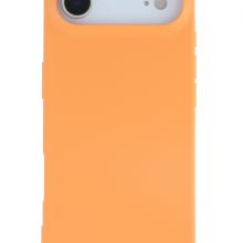 Premium szilikon tok, iPhone 17, Narancs
