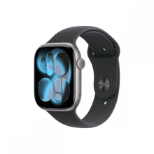 Apple Watch S11 Cellular 46mm szürke alutok, fekete sport M/L