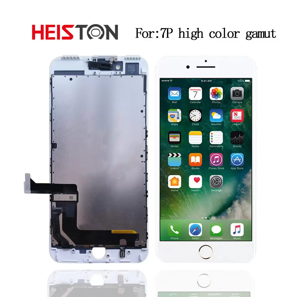 Heiston FHD magas színtartományú Fehér kijelző Apple iPhone 7 Plus készülékhez