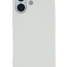 Premium szilikon tok, iPhone 17, Tört Fehér