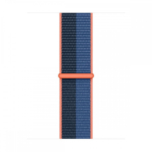 Apple Watch 41mm óraszíj, kék-naracssárga