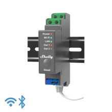 Shelly Pro 2 DIN sínre szerelhető 2 áramkörös Wifi-s okosrelé